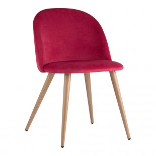 Chair Lyon, red velour