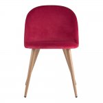 Chair Lyon, red velour