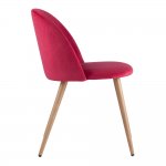 Chair Lyon, red velour