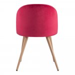 Chair Lyon, red velour