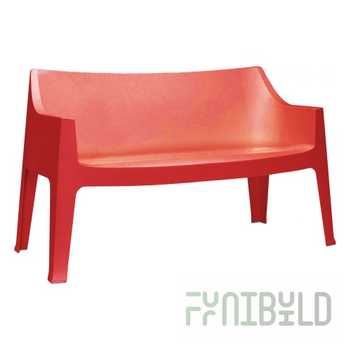 Plastic sofa Coccolona, ​​red