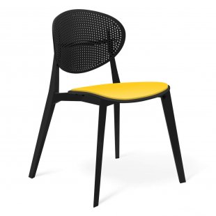 Kaifeng chair, black, yellow