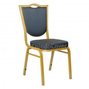 Chair Astana 25mm - gold, blue crown