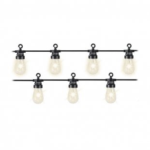 Retro Light Bulb Garland, 20 Bulbs, Warm White