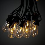 Retro Light Bulb Garland, 20 Bulbs, Warm White