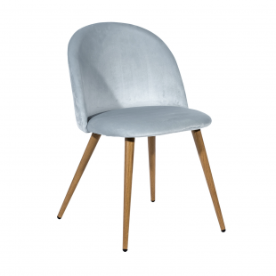 Chair Lyon, velveteen dusty blue