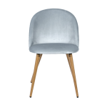 Chair Lyon, velveteen dusty blue
