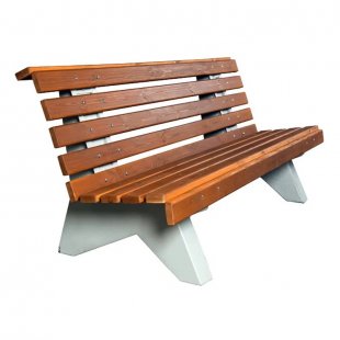 Park bench with backrest No. 1