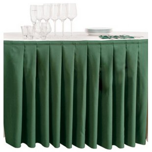 One-sided buffet skirt