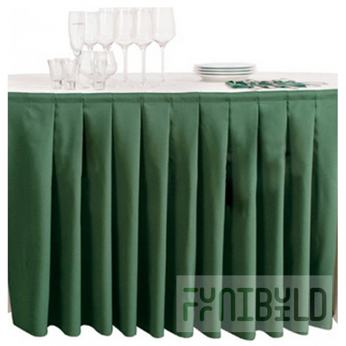 One-sided buffet skirt