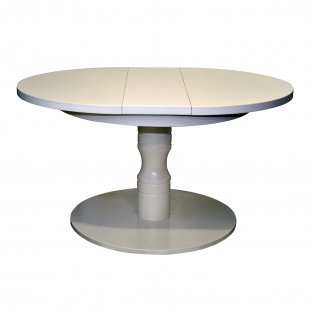 Round extendable table in modern style