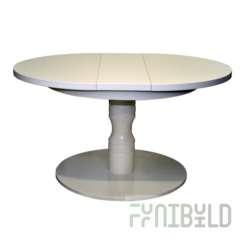 Round extendable table in modern style
