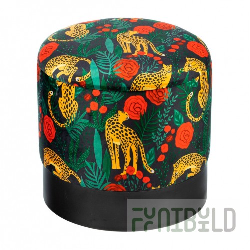Pouf with lid Reims