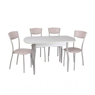 Milton table + 6 chairs Amarant