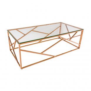 Art Deco Table 120 x 60 Rose Gold
