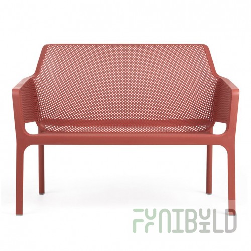 Sofa plastic Net Bench coral