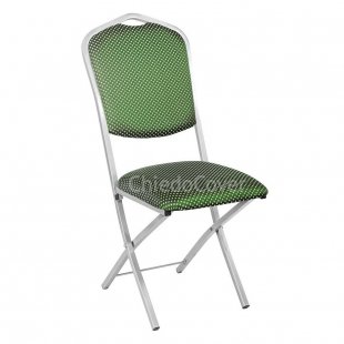 Chair Hit 20mm folding, silver, crown green