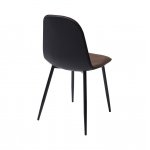 Lion chair brown with black back