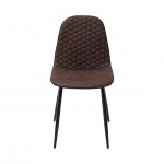 Lion chair brown with black back