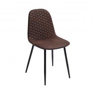 Lion chair brown with black back