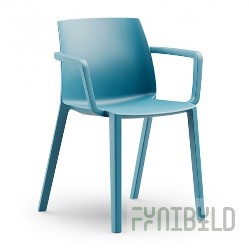 Plastic chair Dora 263 with armrests