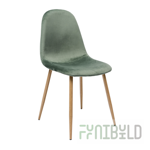 Valencia chair, velvet, olive