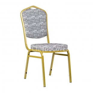Chair Hit 20mm - gold, Labyrinth gray