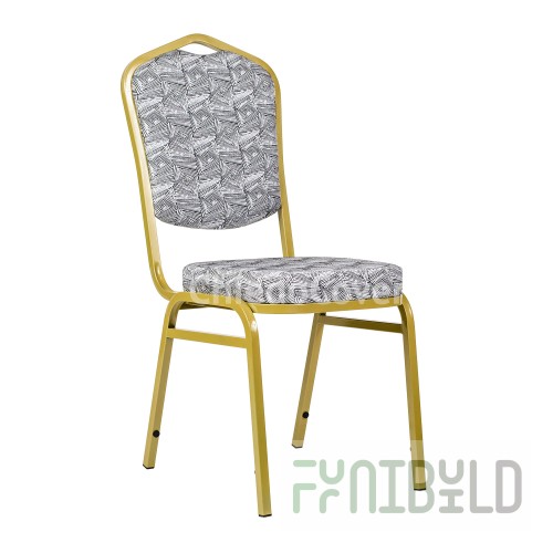 Chair Hit 20mm - gold, Labyrinth gray