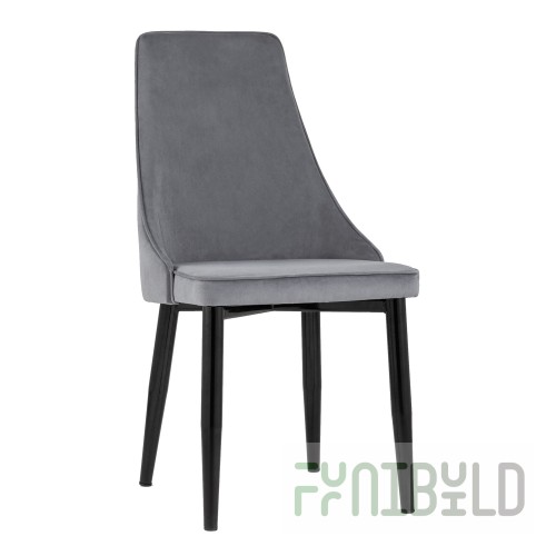 Chair Largo velour gray