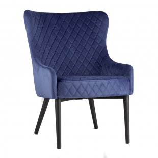 Stitch Chair, Royal Blue Velvet