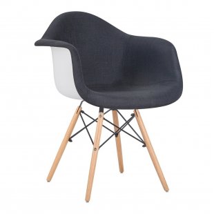 Armchair LMZL-PP620-012, anthracite/white