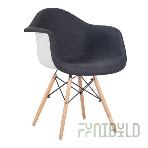 Armchair LMZL-PP620-012, anthracite/white