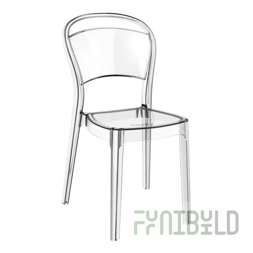 Chair plastic Bo, transparent