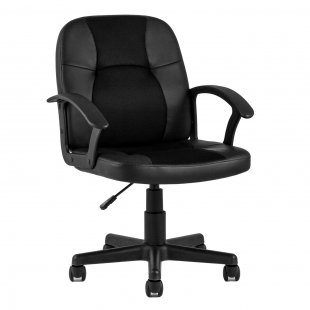 Office chair TopChairs Comfort eco-leather black