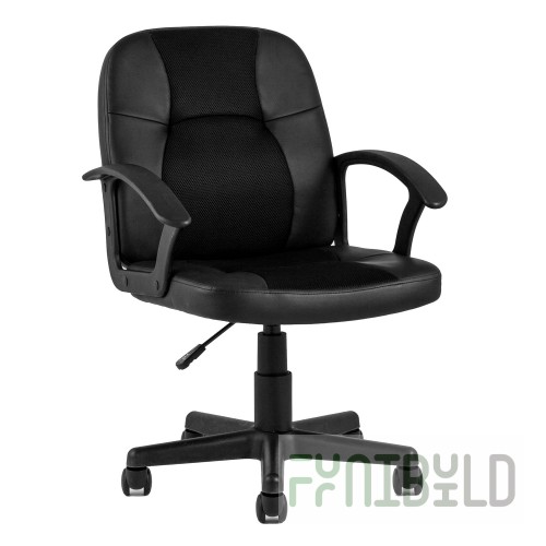 Office chair TopChairs Comfort eco-leather black
