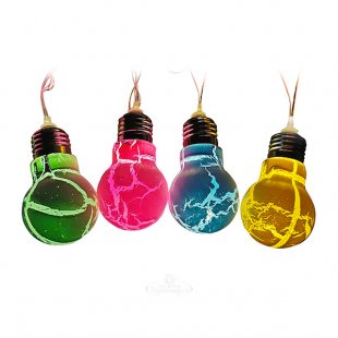 LED Garland Lights - Berry Caramel, 16 multi-colored lamps