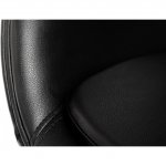 Egg chair, Jacobson style, black eco-leather