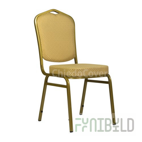 Chair Hit 20mm - gold, beige rhombus