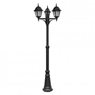 Lamppost Bremen triple black
