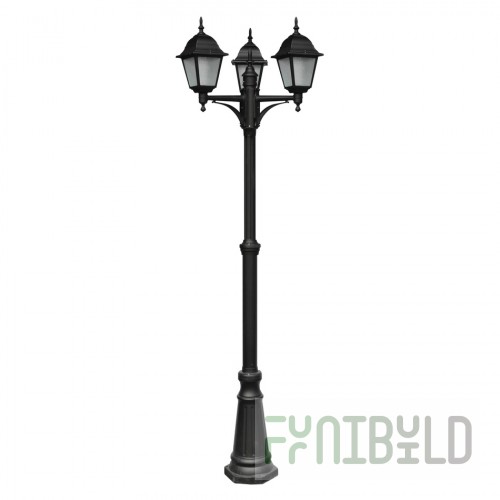 Lamppost Bremen triple black