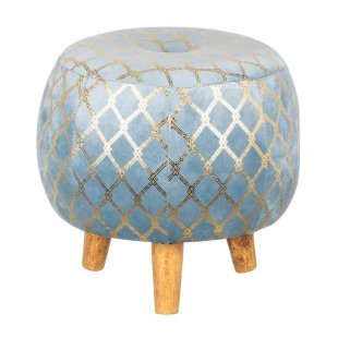 Pouf Salavat blue round