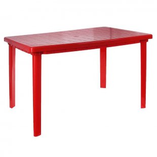 Rectangular table Ostby red