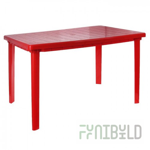 Rectangular table Ostby red