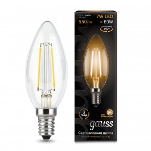 Lamp (LED) LED Gauss 7W 2700K Filament Candle