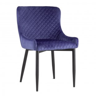 Stitch Chair, Royal Blue Velvet
