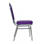 Chair Hit 25mm - chrome, purple leatherette Chair Hit 25mm - chrome, purple leatherette
