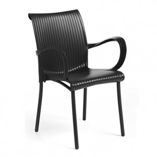 Plastic chair Dama, anthracite