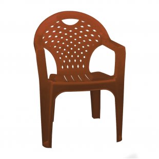 Plastic chair brown