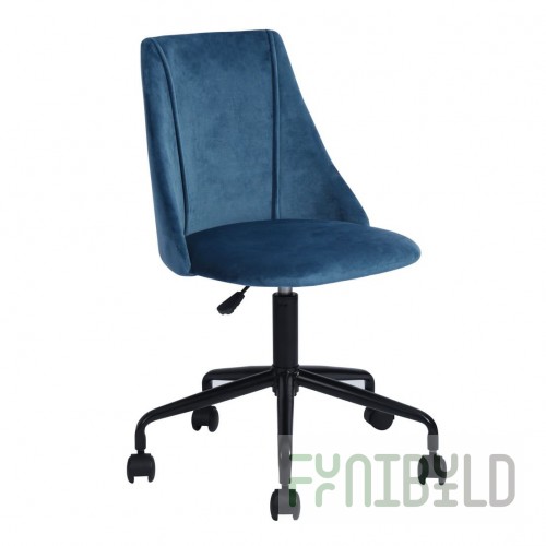 Office chair Siana velour blue