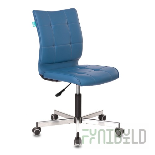 CH-330M chair without armrests, artificial leather blue